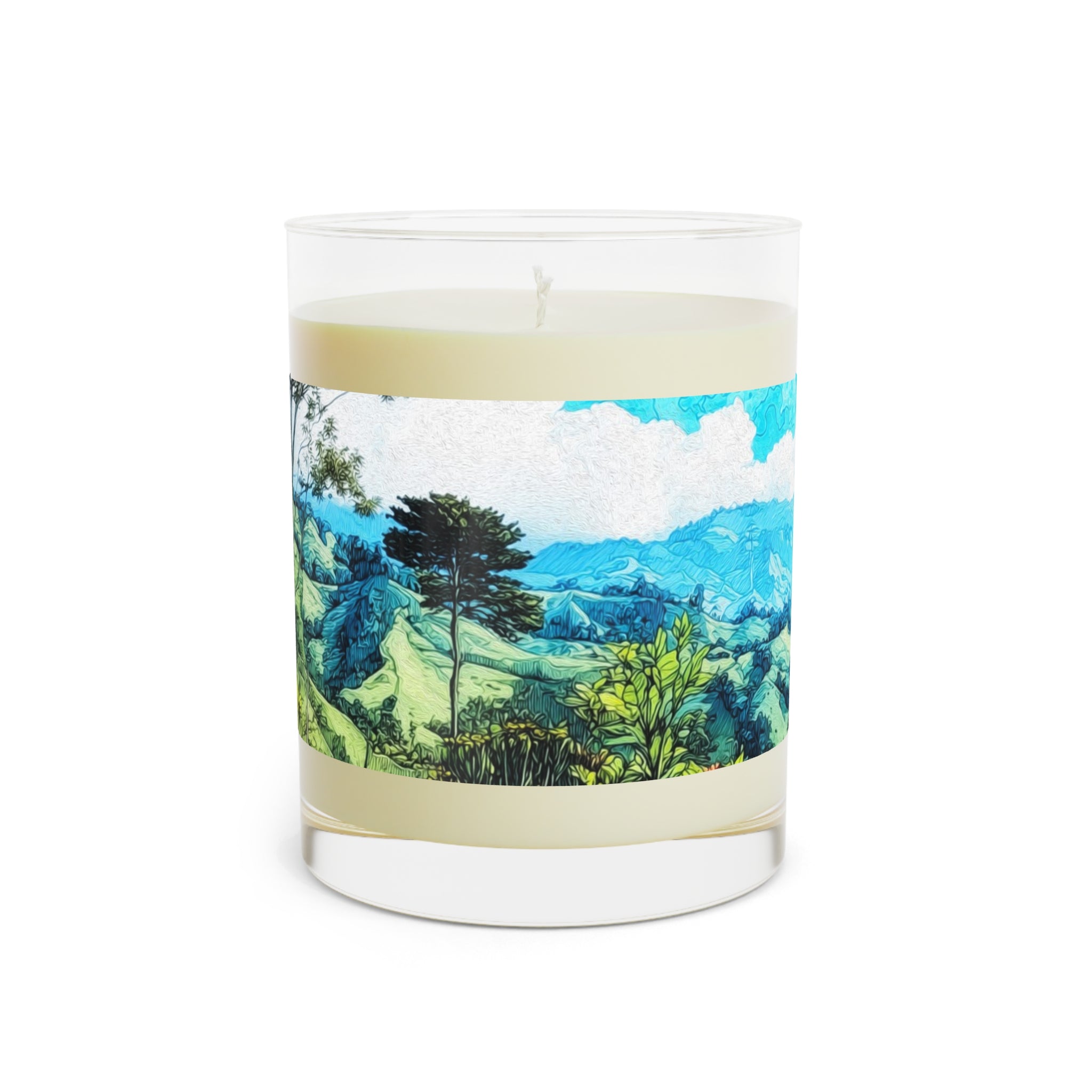 Mountain Breeze Scented Candle — 11oz Glass Candle with Fresh Alpine & Herbal Notes