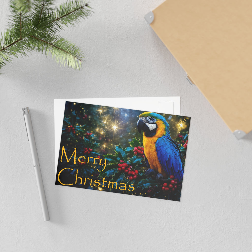 Tropical Christmas Toucan Fine Art Postcards
