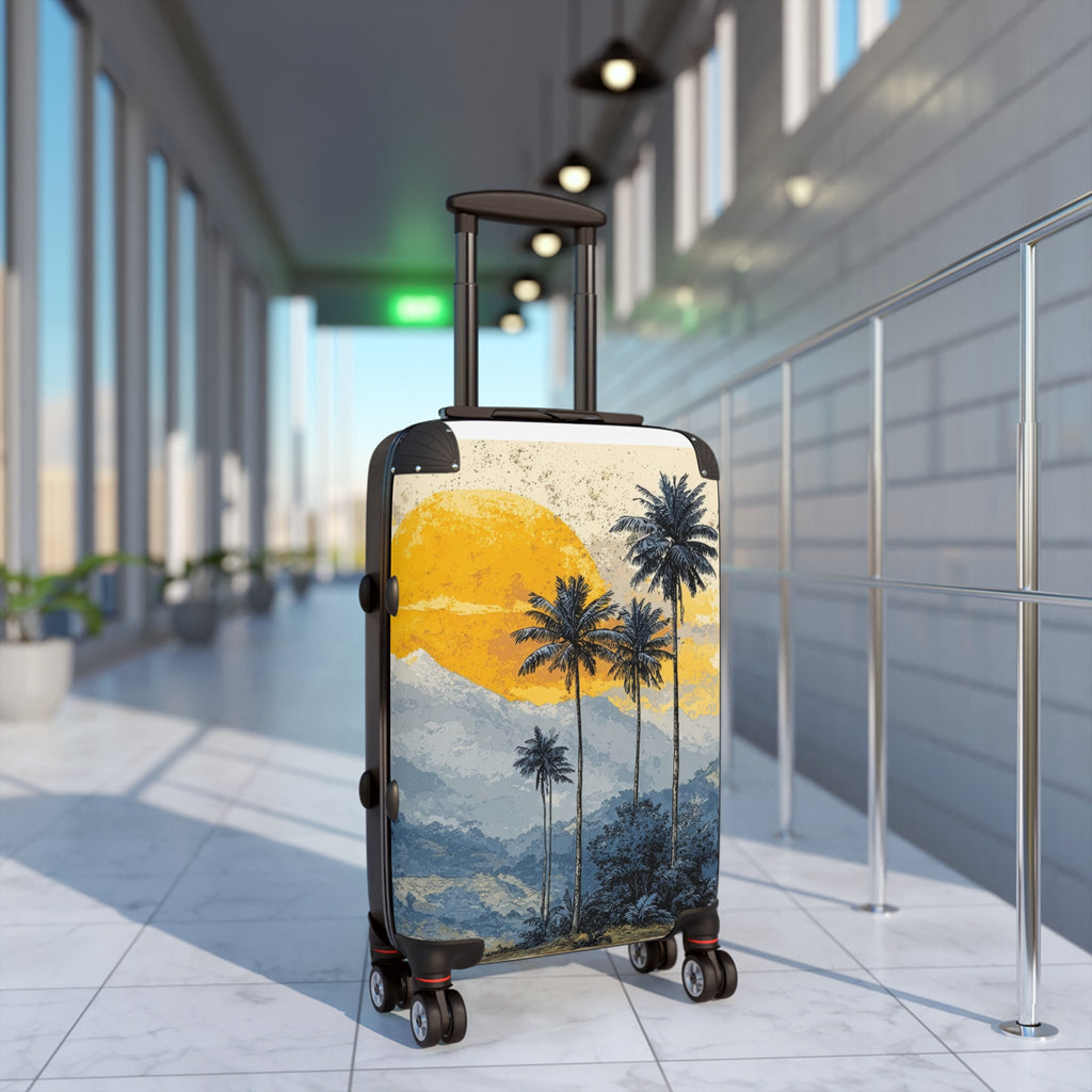 Travel Suitcase — Sunset Over Mountain Palms: 'Travel in Style'