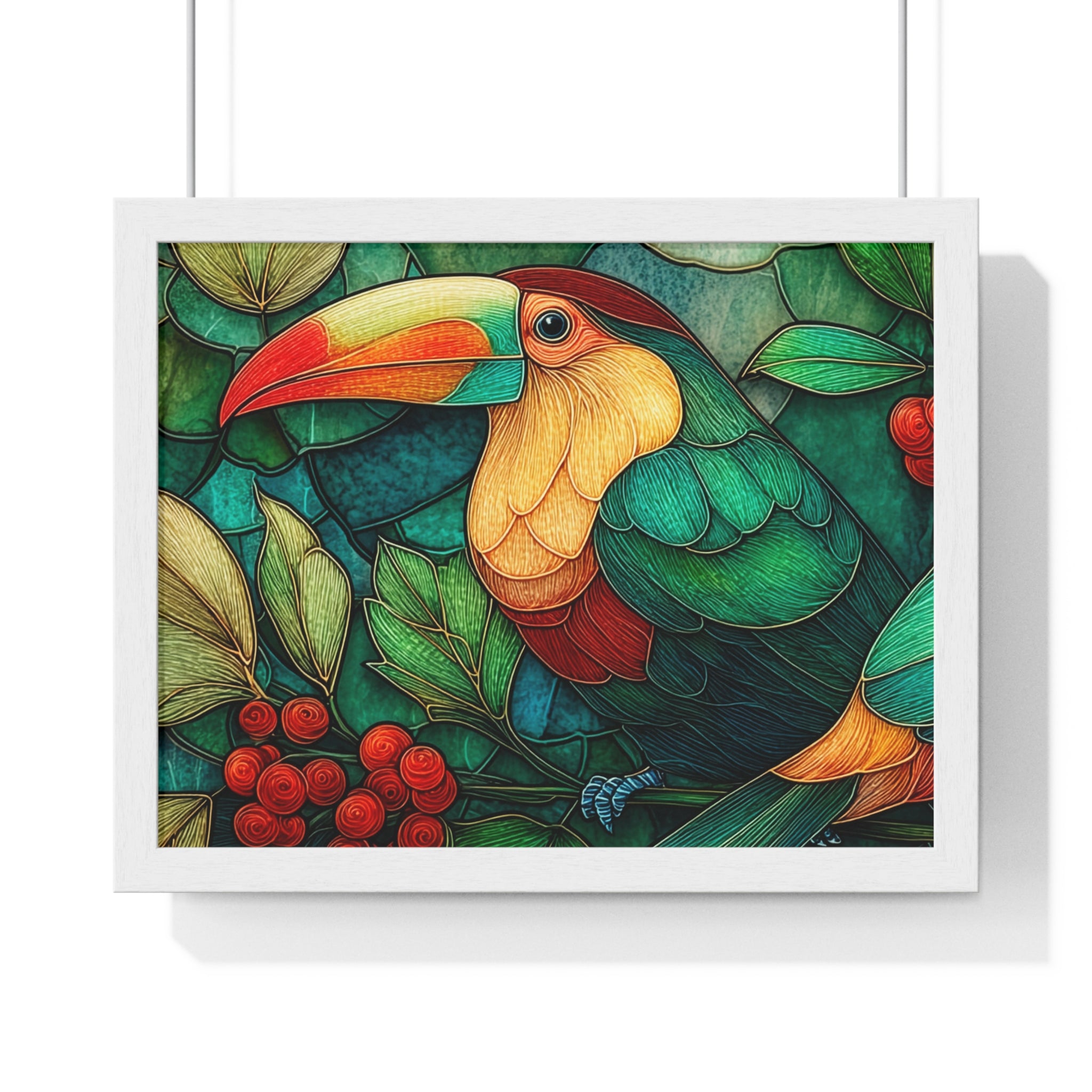 Tropical Toucan Framed Poster — Vibrant Jungle Wall Art