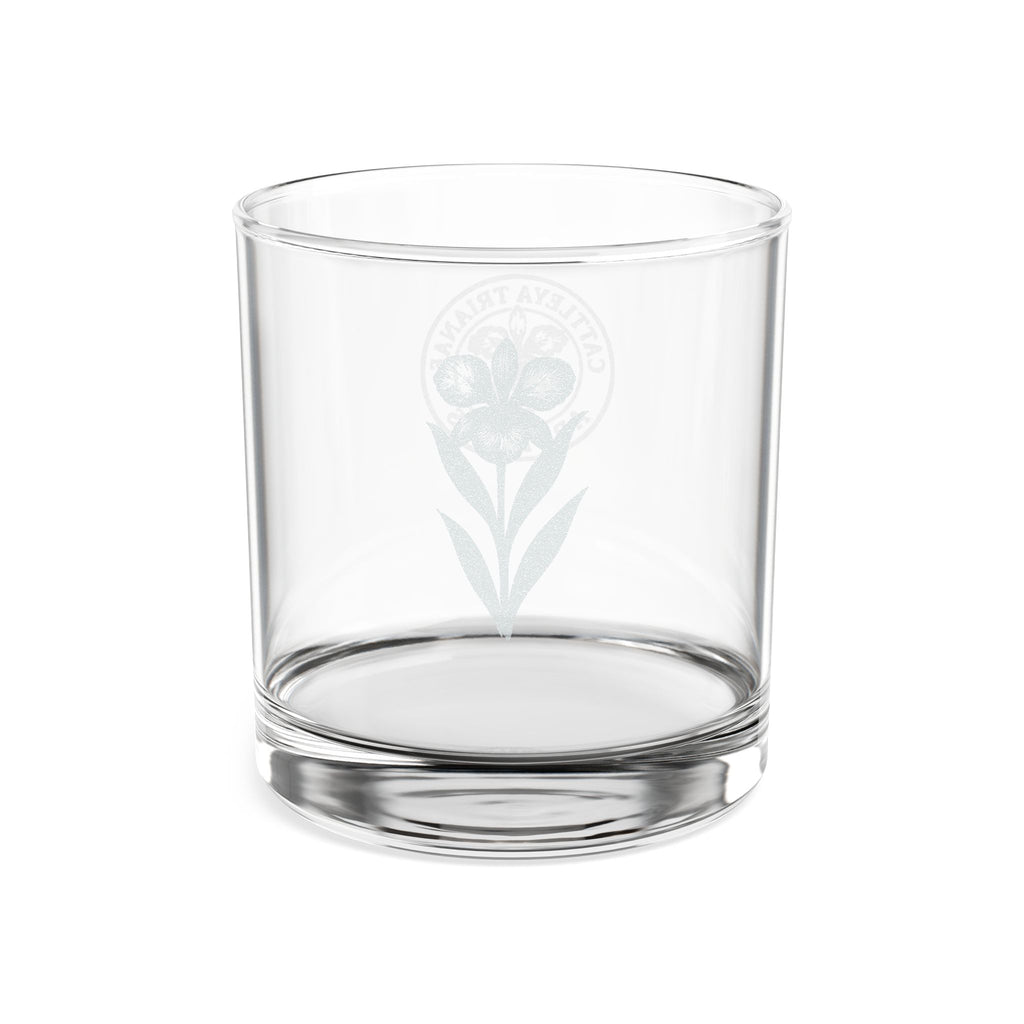 Engraved Whiskey Glass — Classic Tropical-Inspired 10.5oz