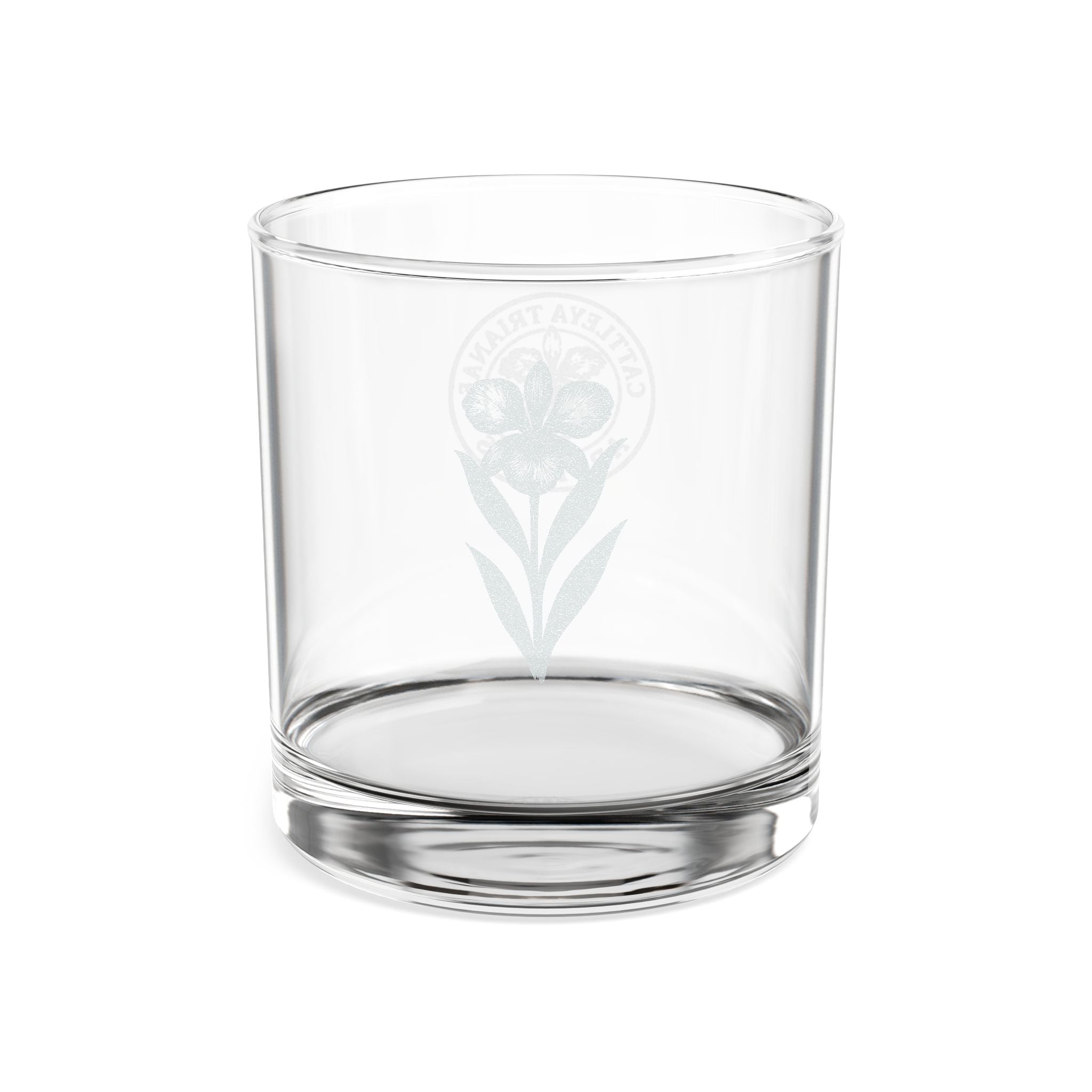 Engraved Whiskey Glass — Classic Tropical-Inspired 10.5oz