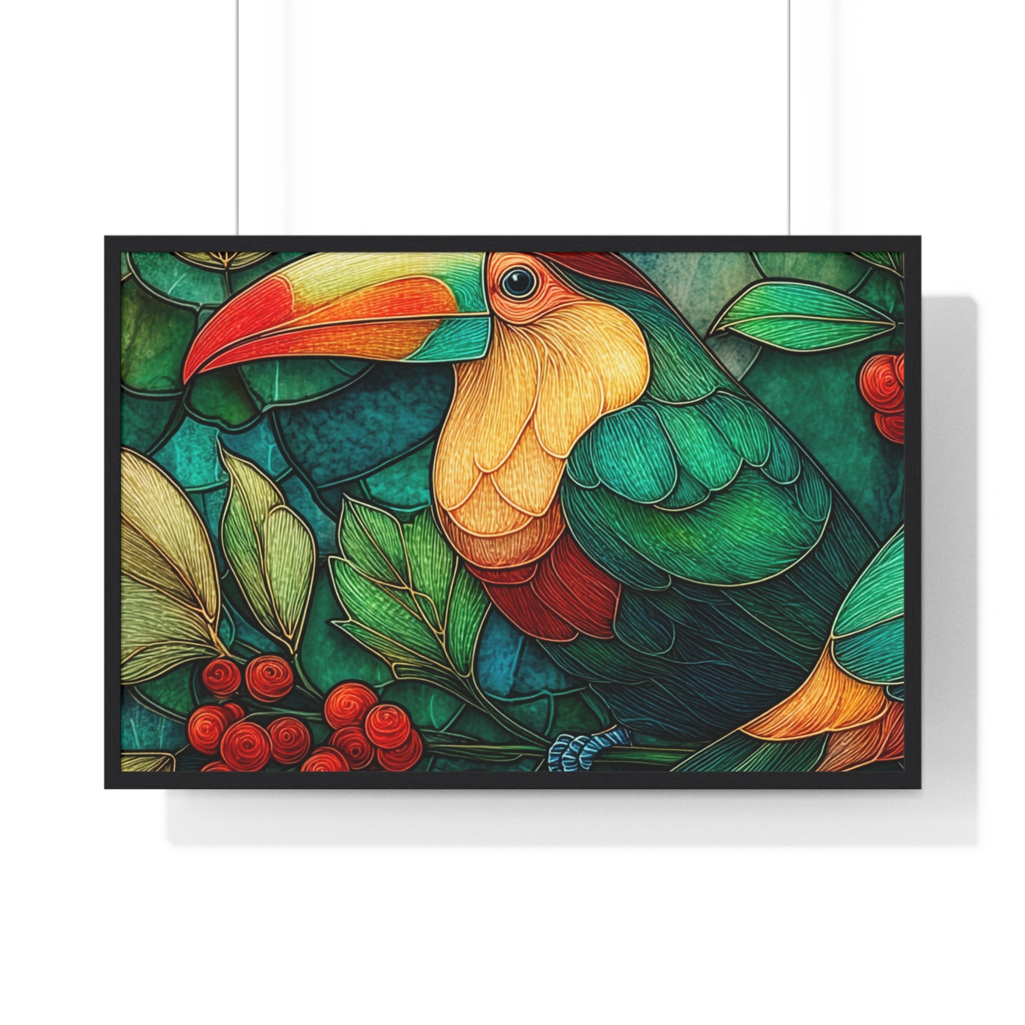 Tropical Toucan Framed Poster — Vibrant Jungle Wall Art