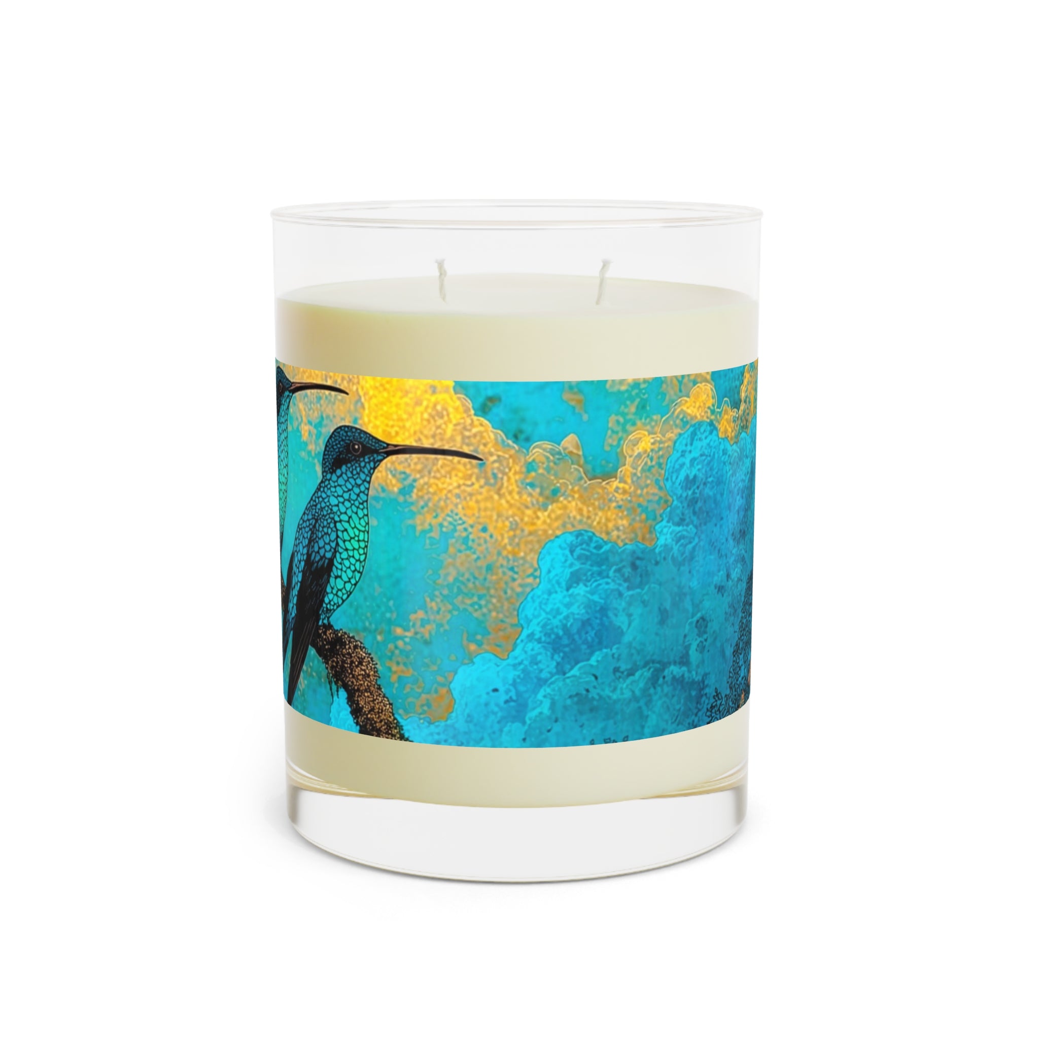 Tropical Hummingbird Scented Candle — 11oz Glass Candle with Hibiscus & Ocean Vibes