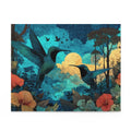 Hummingbird Twilight Puzzle – Floral Moonlight 500/252/120-Piece Jigsaw