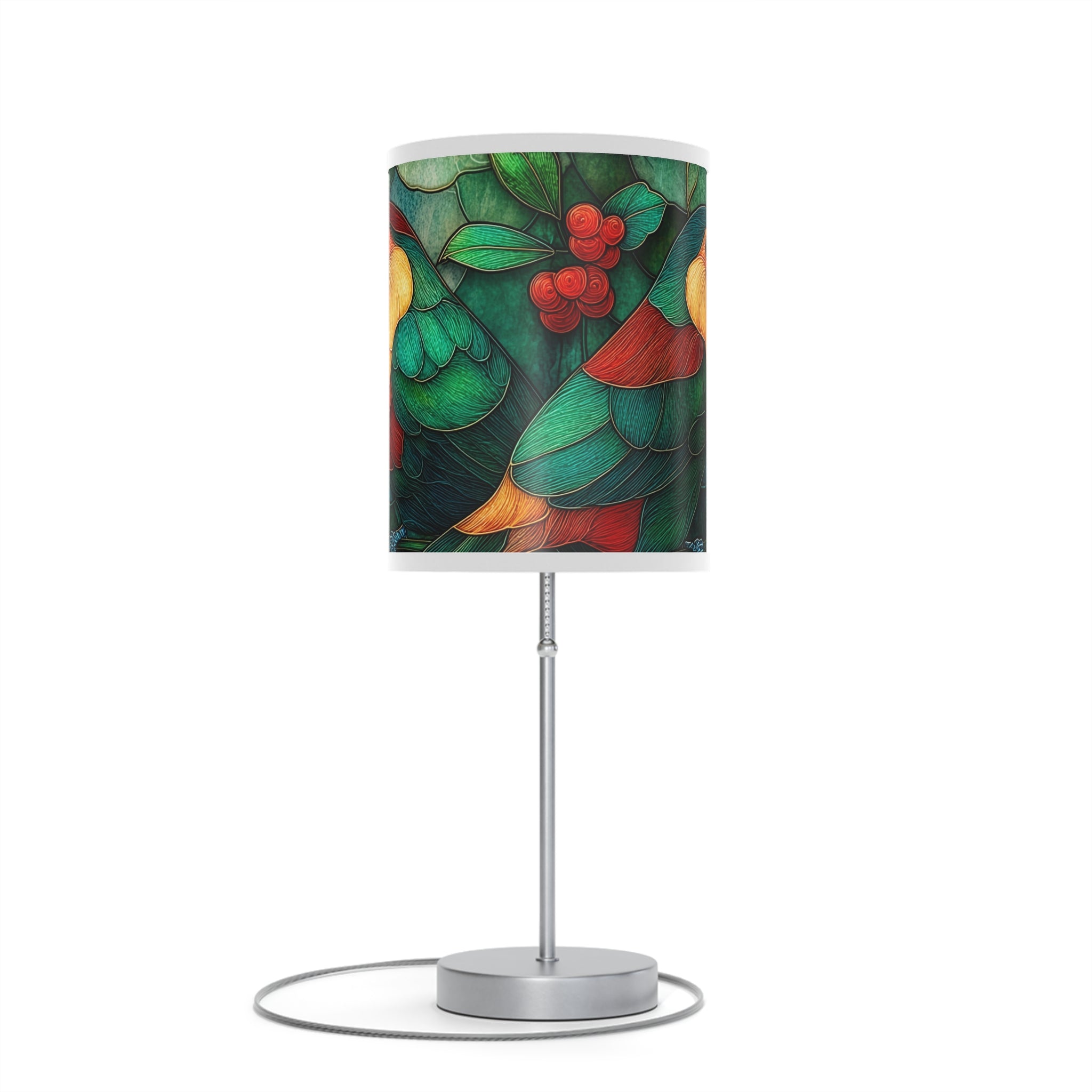 Tropical Toucan Table Lamp — Colorful Botanical Shade, US/CA Plug