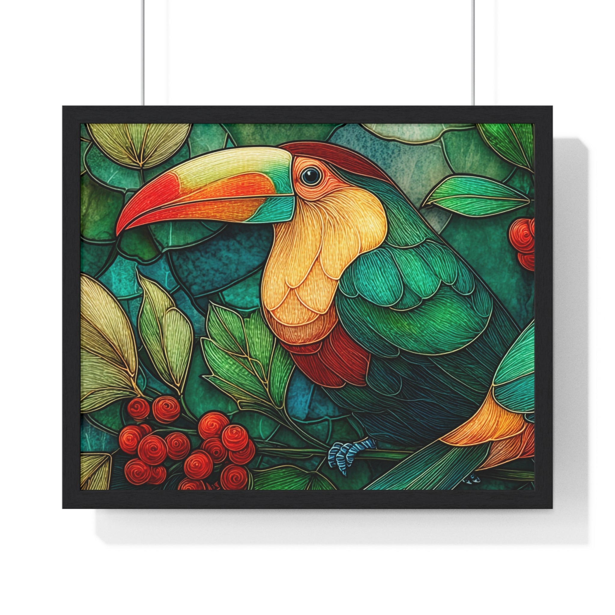Tropical Toucan Framed Poster — Vibrant Jungle Wall Art
