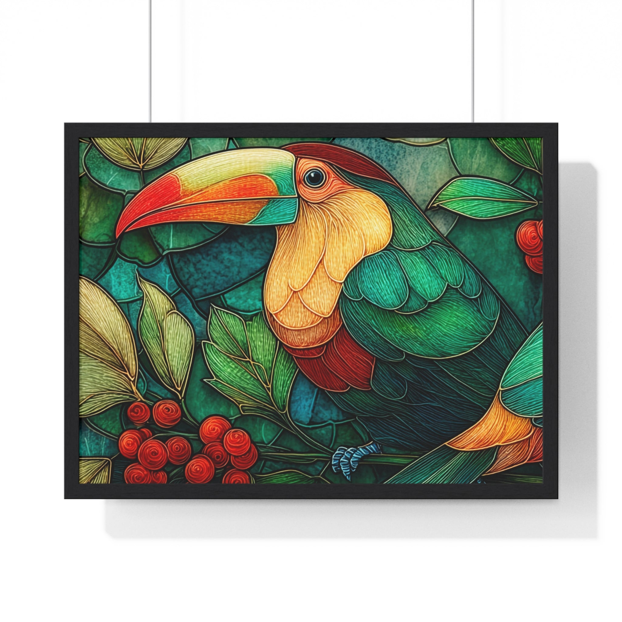 Tropical Toucan Framed Poster — Vibrant Jungle Wall Art