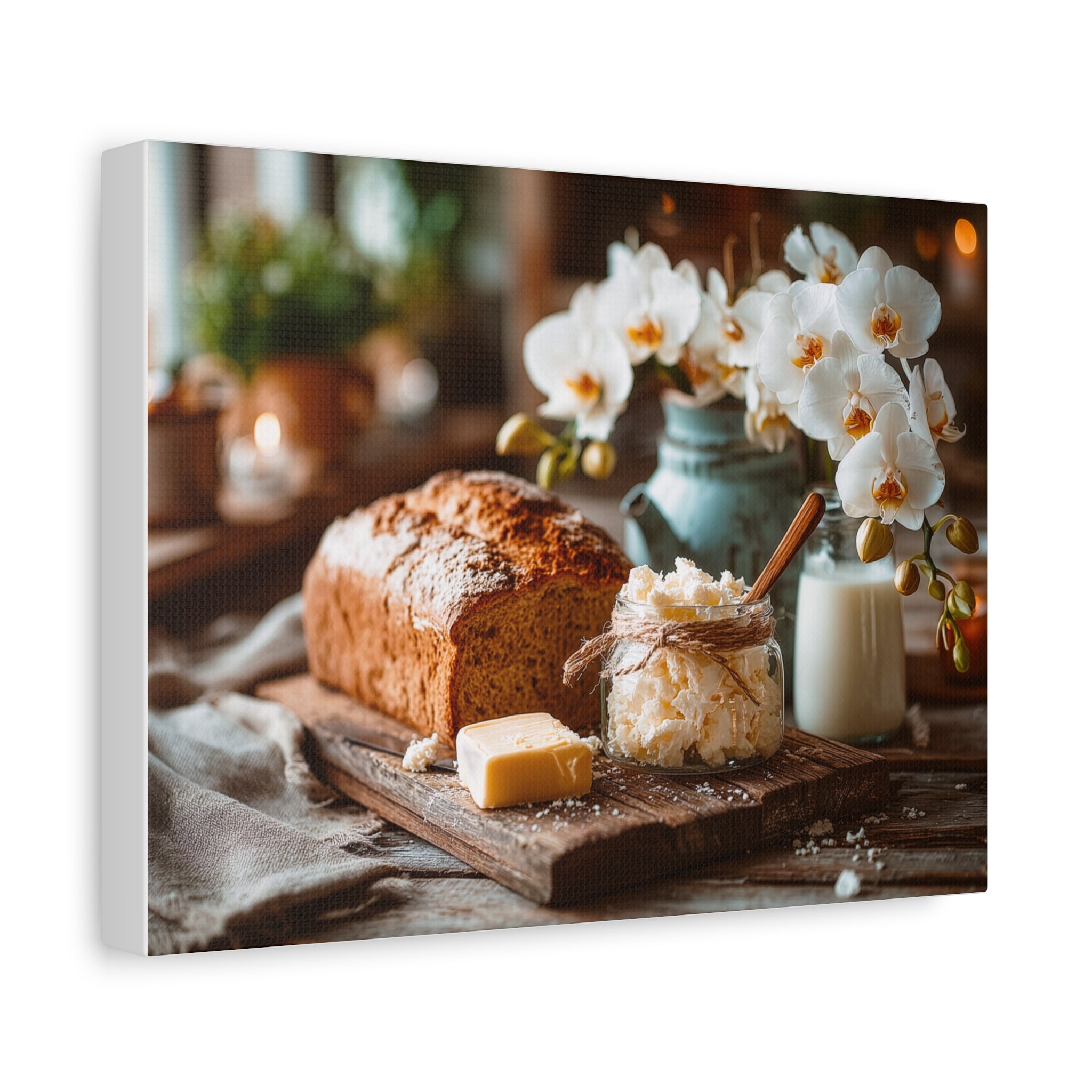 Tropical French Breakfast Matte Canvas Wall Art — "French breakfast in the tropics"