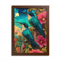 Framed Print, Hummingbird Duet
