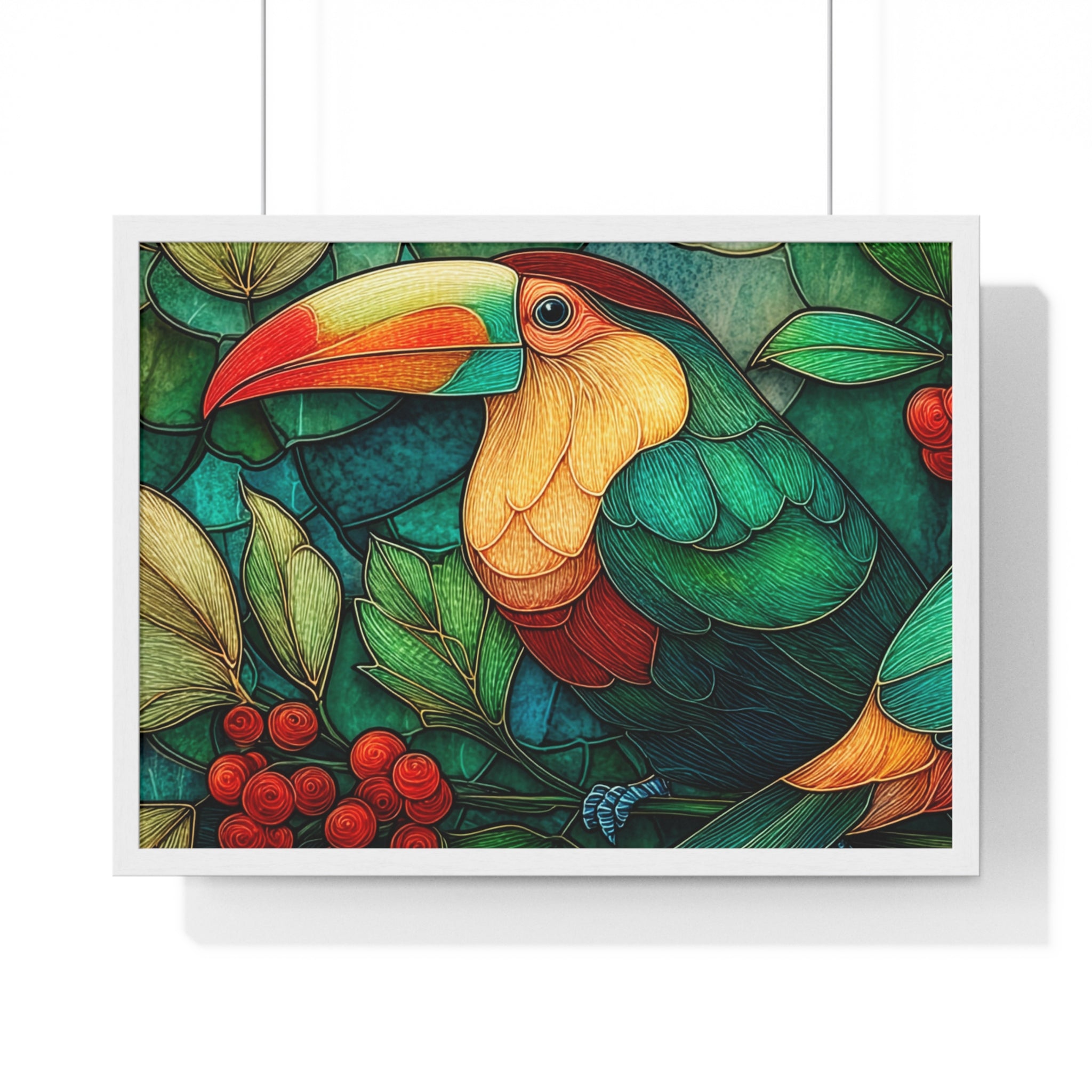 Tropical Toucan Framed Poster — Vibrant Jungle Wall Art