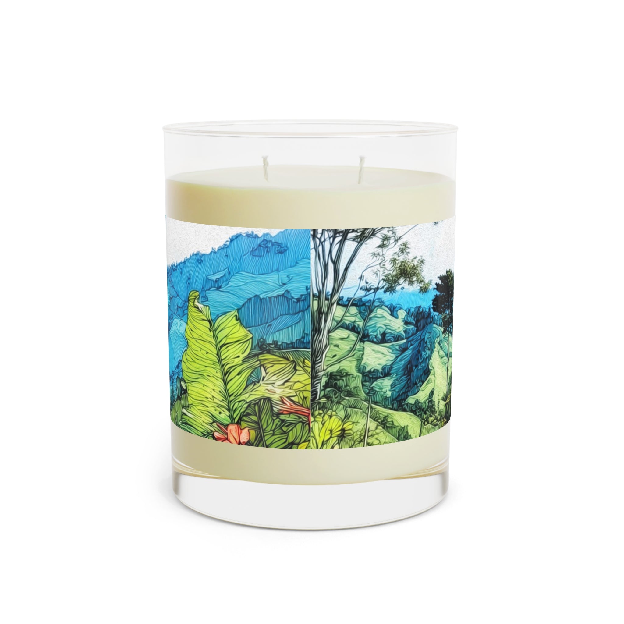 Mountain Breeze Scented Candle — 11oz Glass Candle with Fresh Alpine & Herbal Notes