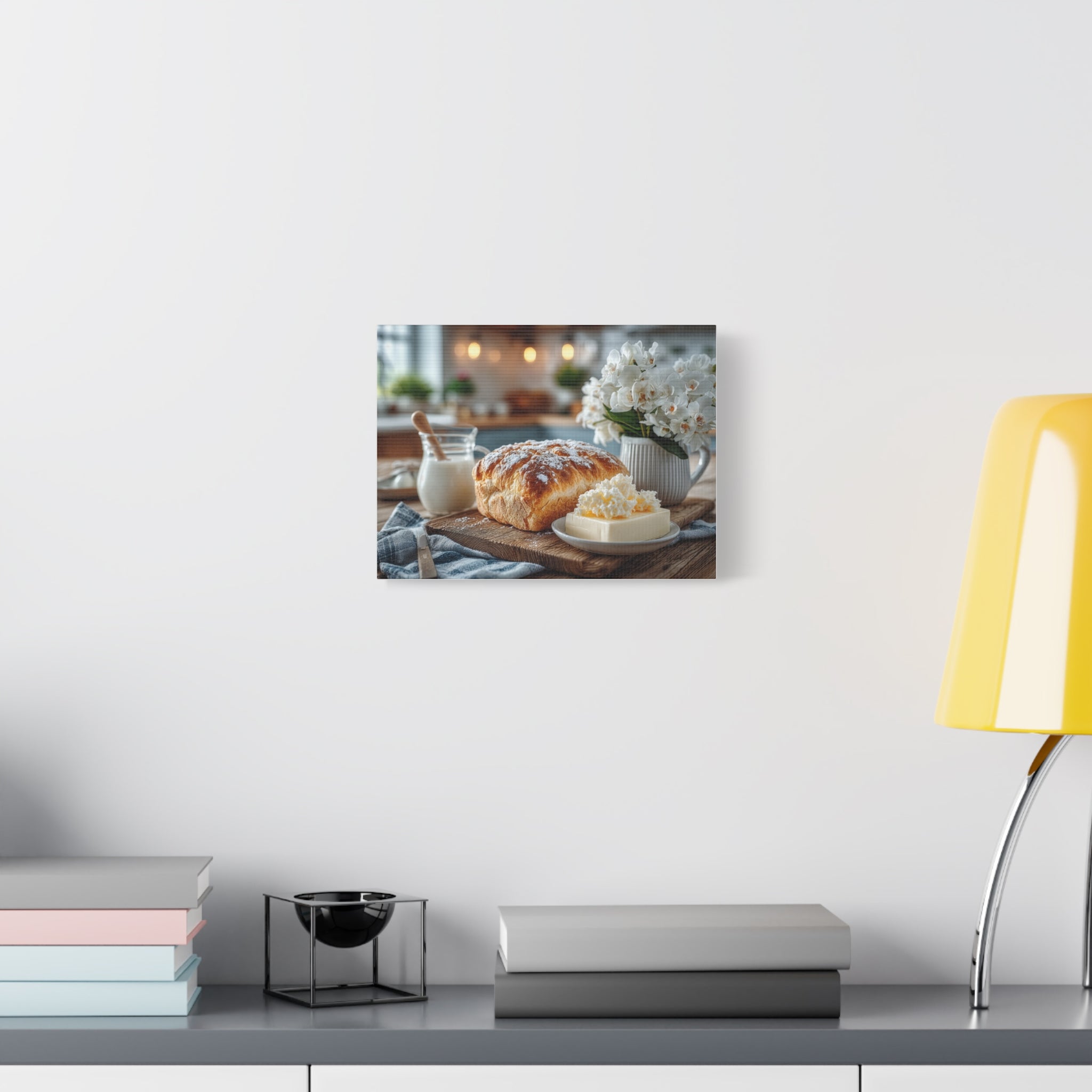 Buttery Bread & Tropical View Matte Canvas Wall Art — Stretched 1.25"