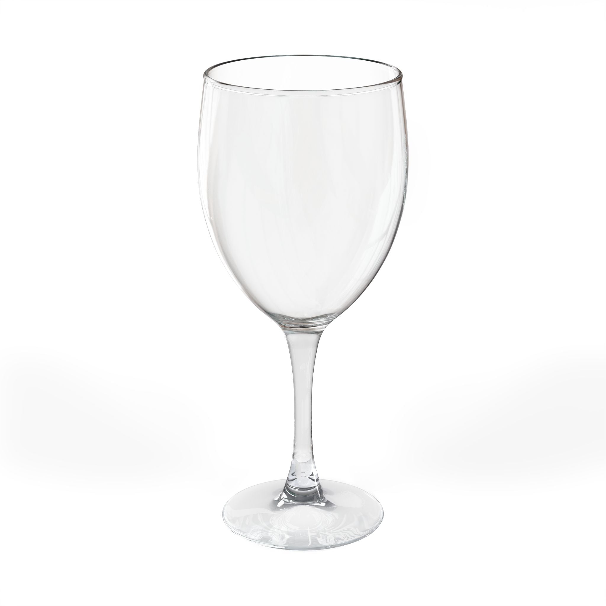 Cattleya Trianae Etched Wine Goblet - Engraved 10.5oz Wine Glass