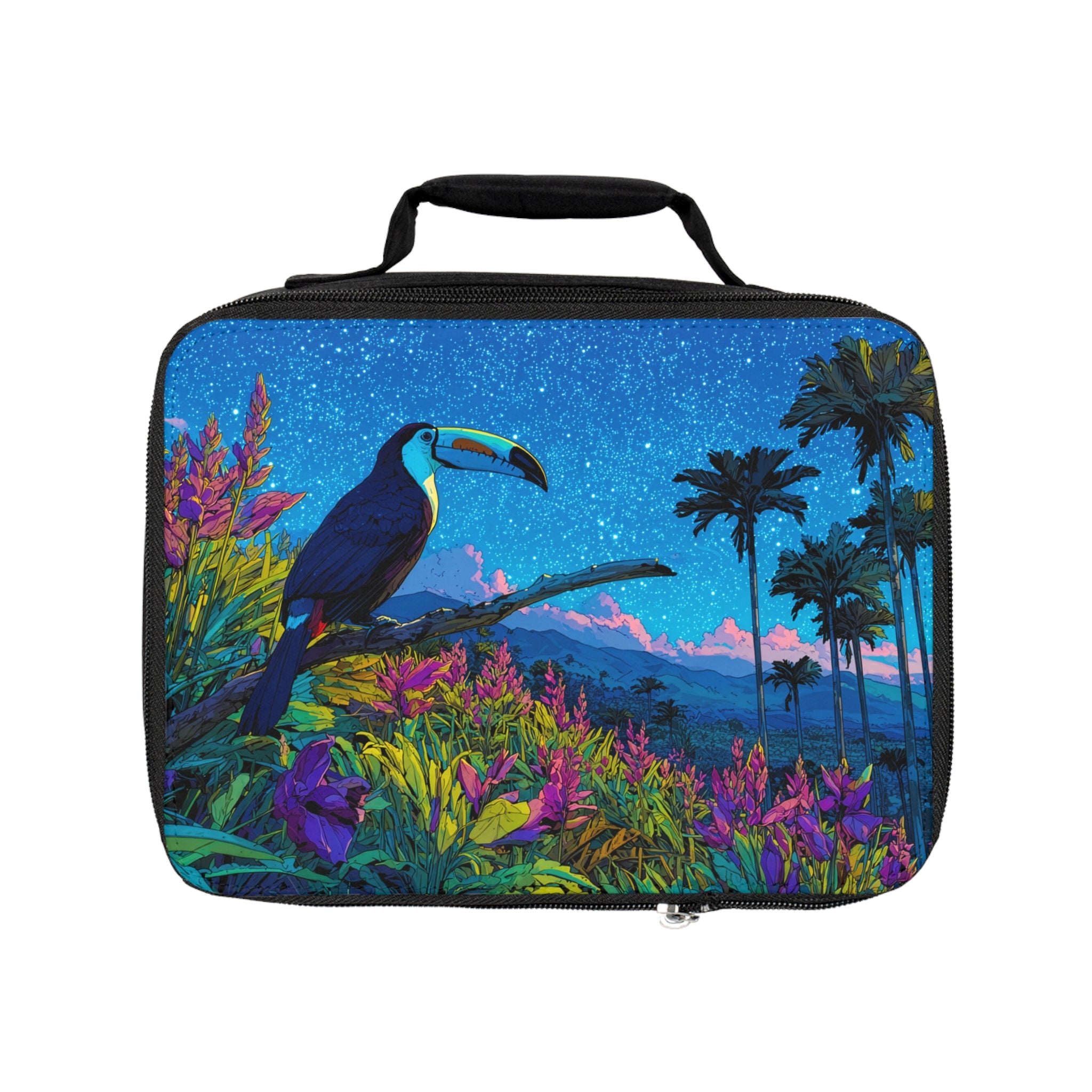 Tropical Toucan Lunch Bag – Vibrant Paradise Insulated Kids & Adult Bento Cooler