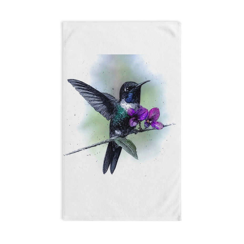Hummingbird Kitchen Hand Towel — "Hummingbirds to help you cook and clean up"