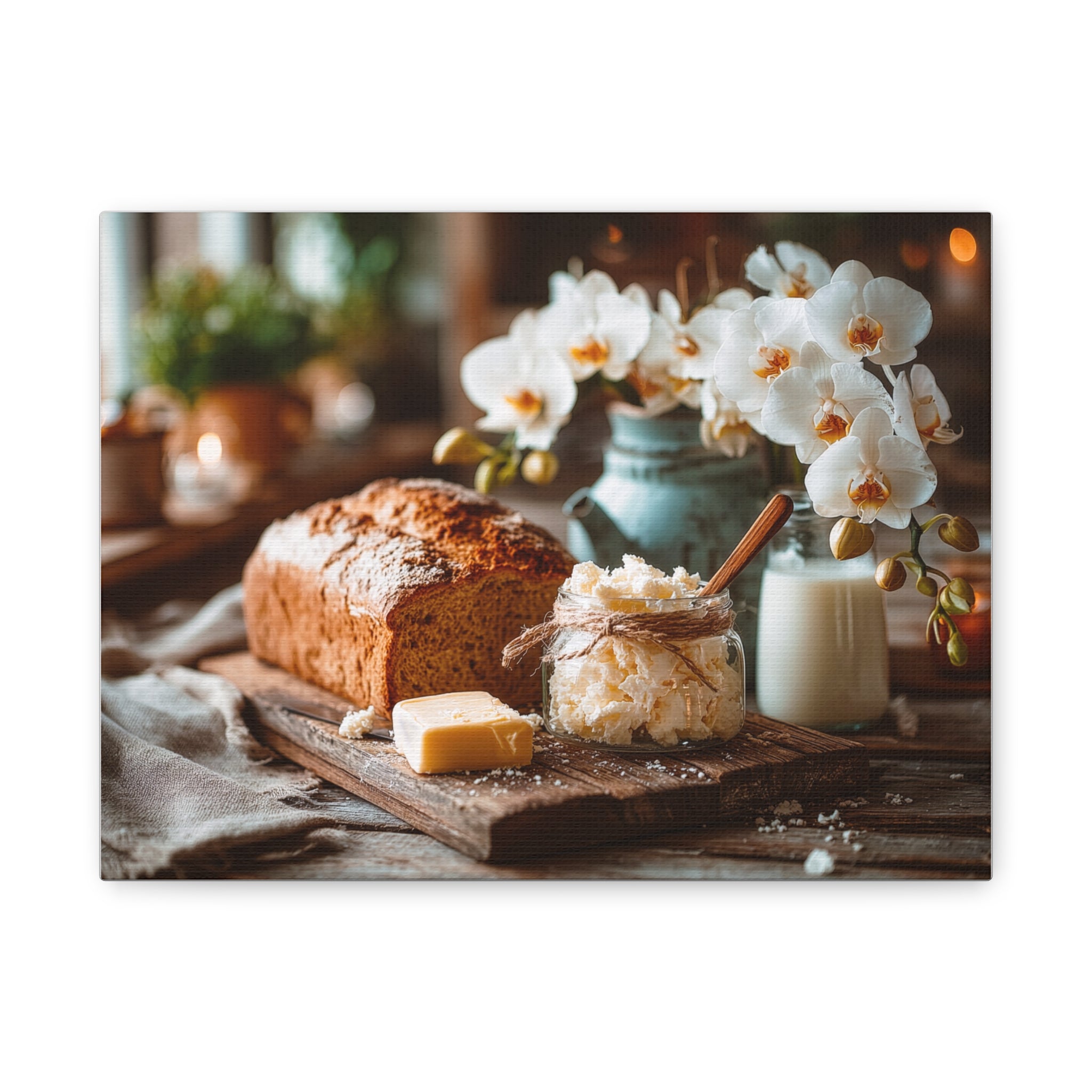 Tropical French Breakfast Matte Canvas Wall Art — "French breakfast in the tropics"