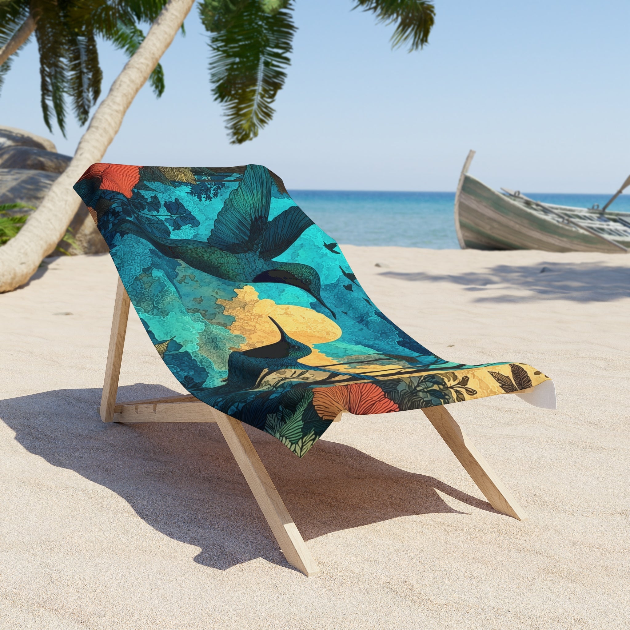 High-End Travel Beach Towel — "Enjoy the drying off as much as the tropical ocean"
