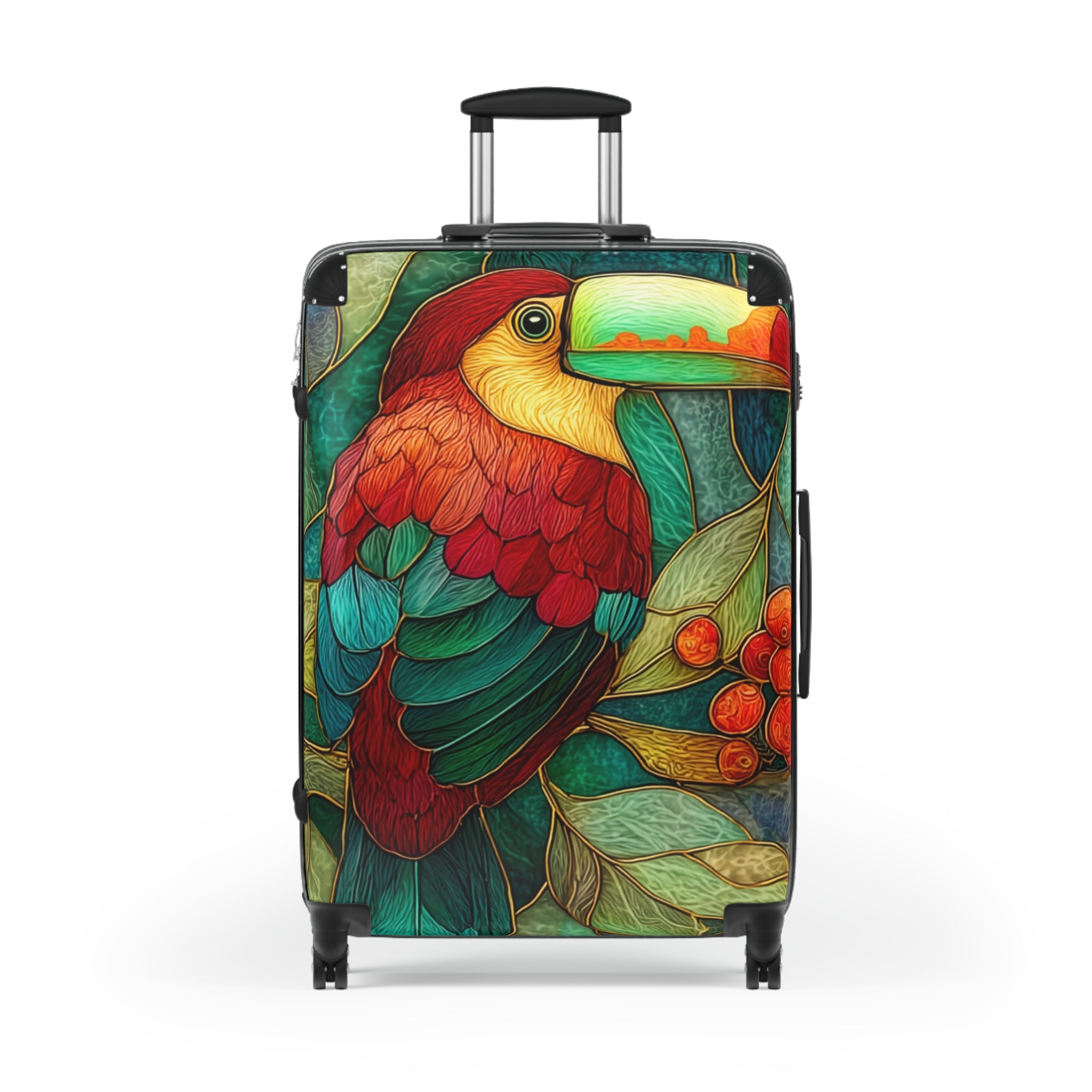 Tropical Toucan Carry-On Suitcase – Colorful Bird Print Travel Luggage