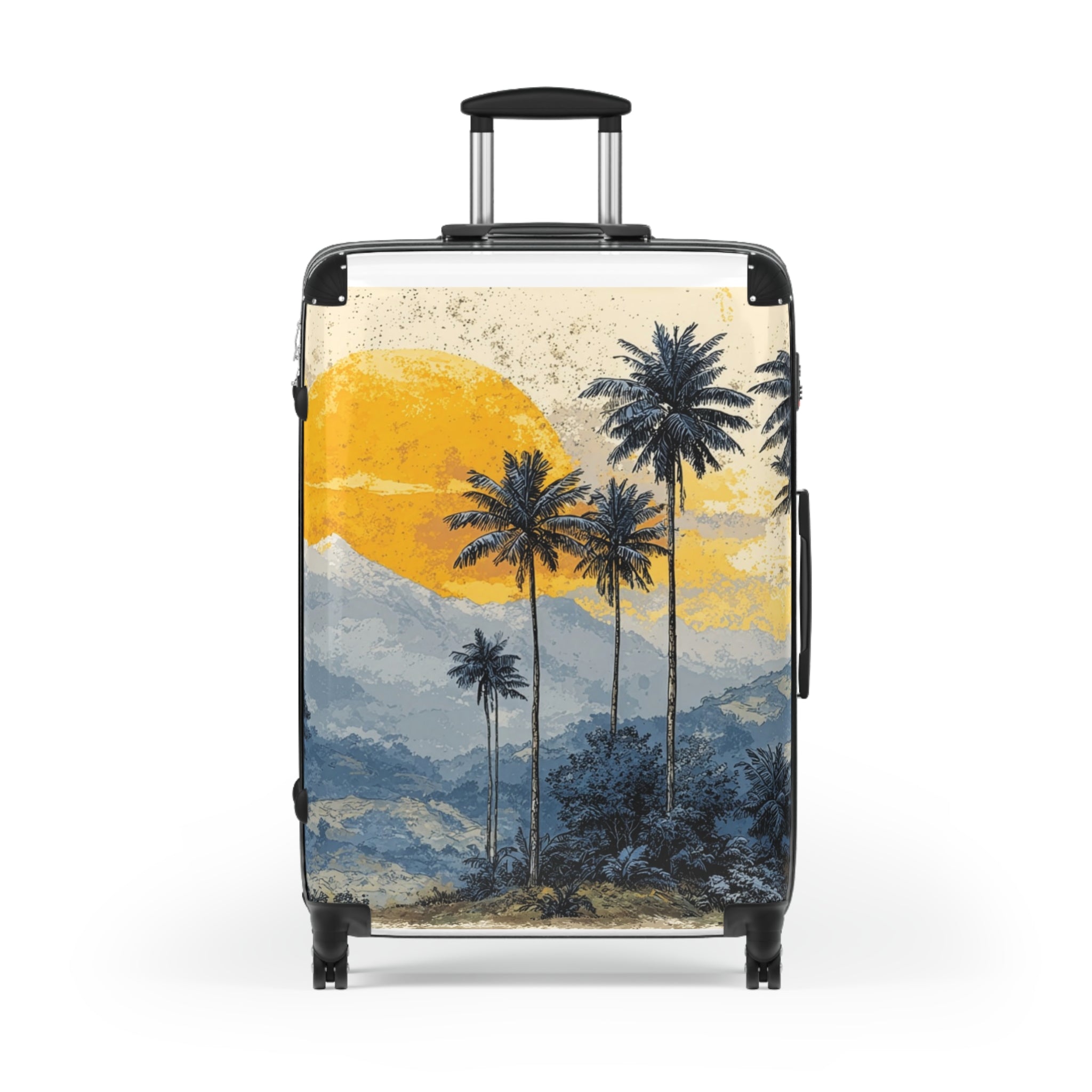 Travel Suitcase — Sunset Over Mountain Palms: 'Travel in Style'