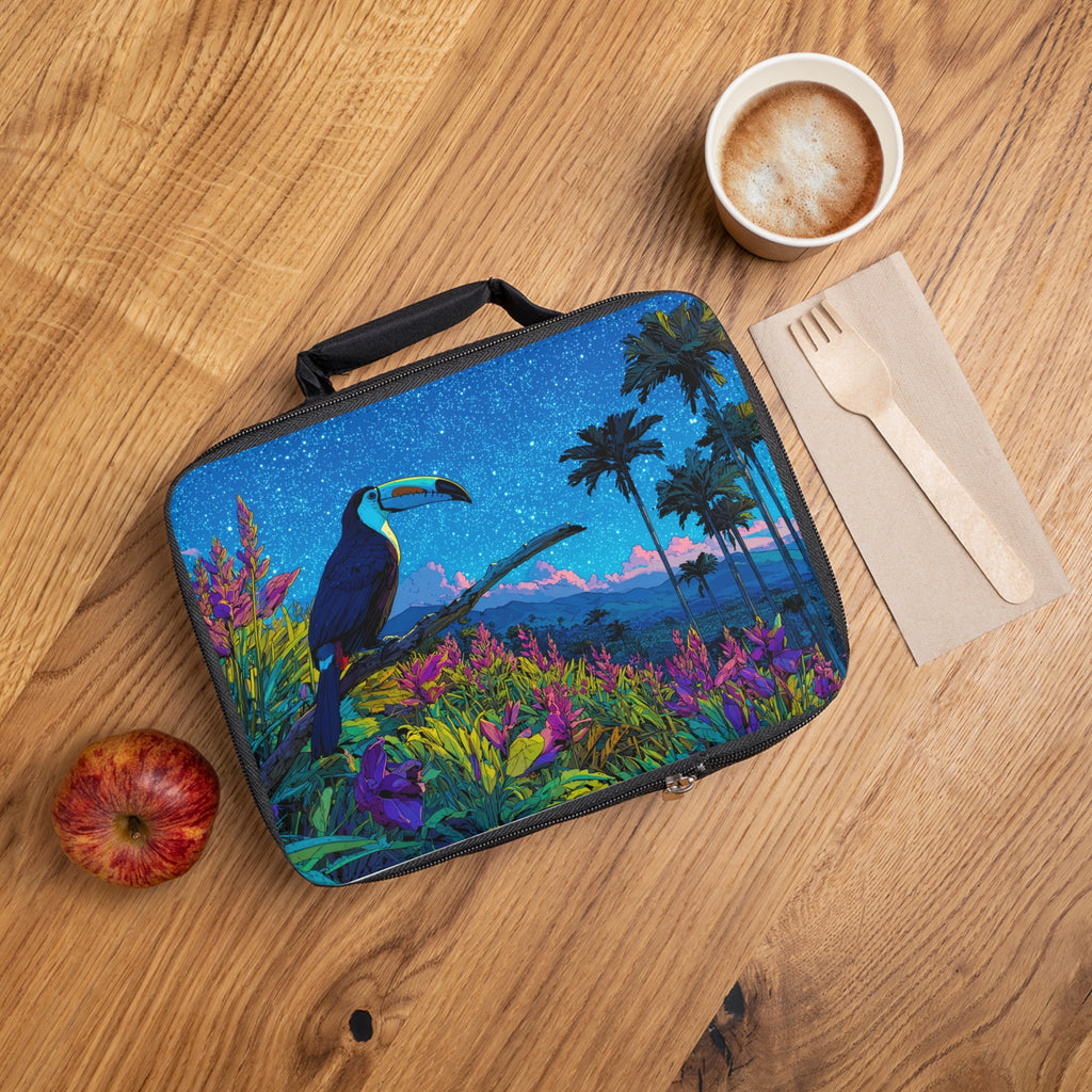 Tropical Toucan Lunch Bag – Vibrant Paradise Insulated Kids & Adult Bento Cooler