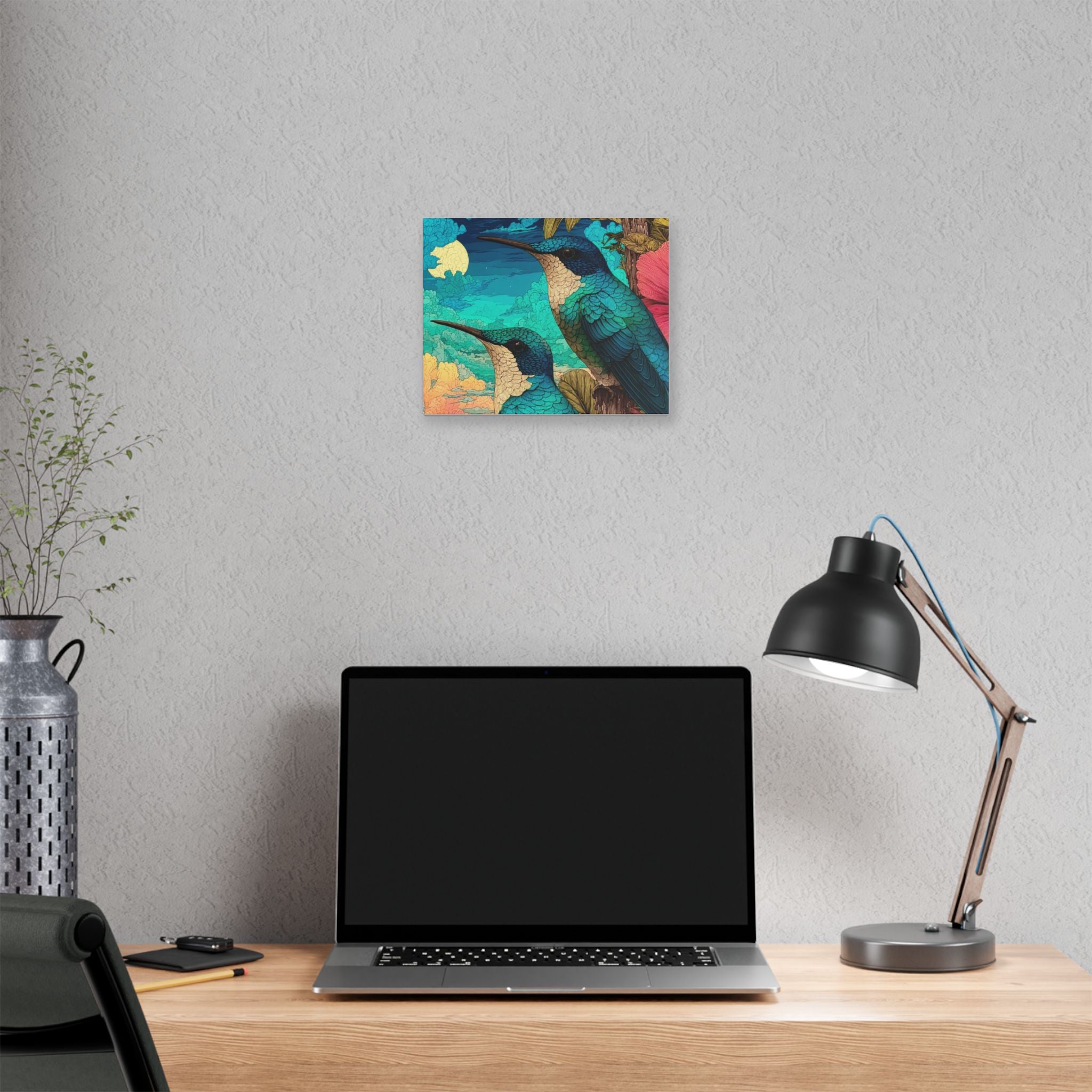Hummingbird Sunset Canvas Print