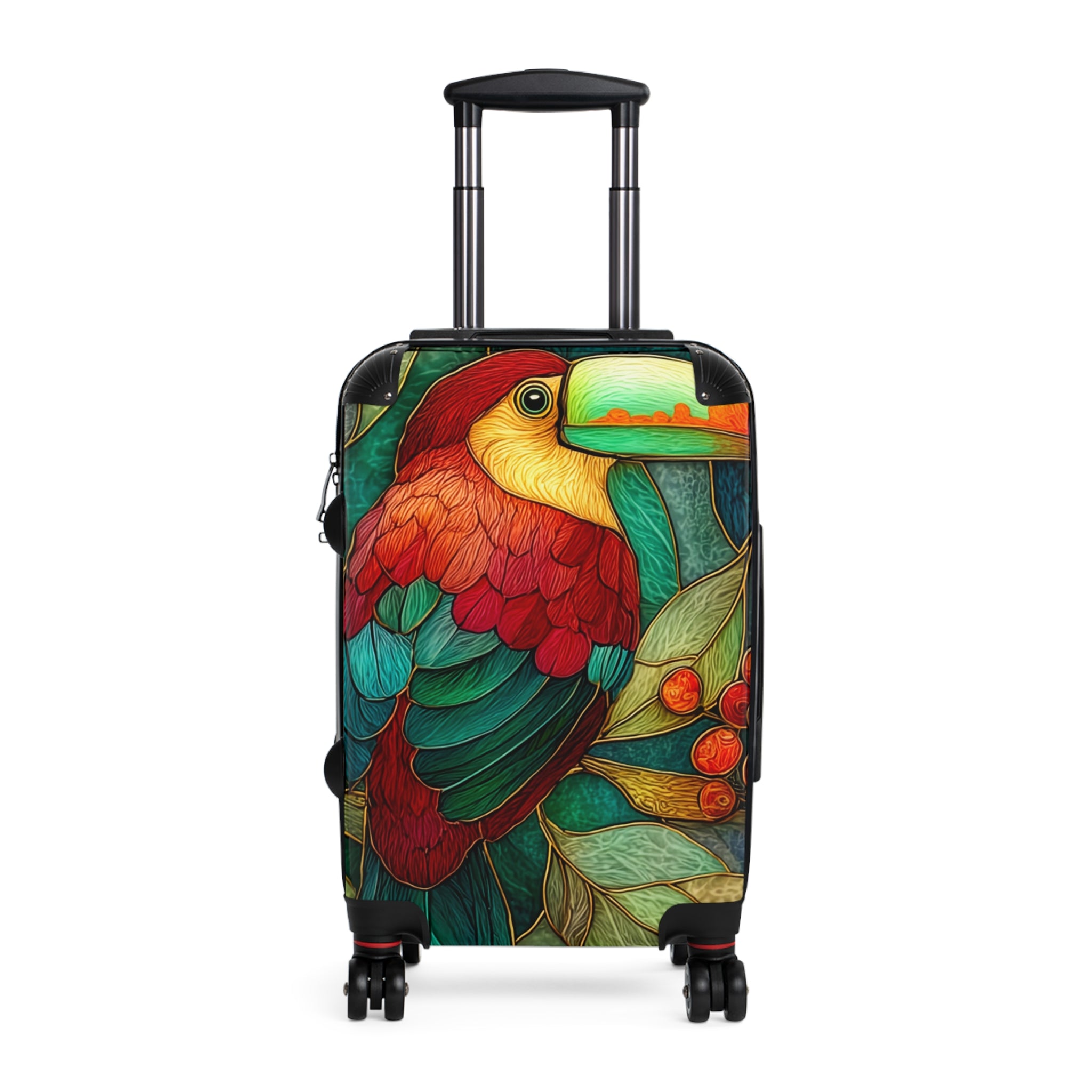 Tropical Toucan Carry-On Suitcase – Colorful Bird Print Travel Luggage