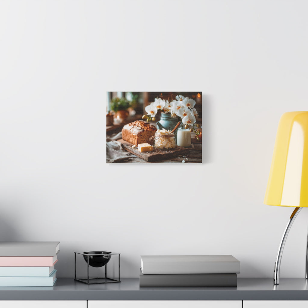 Tropical French Breakfast Matte Canvas Wall Art — "French breakfast in the tropics"