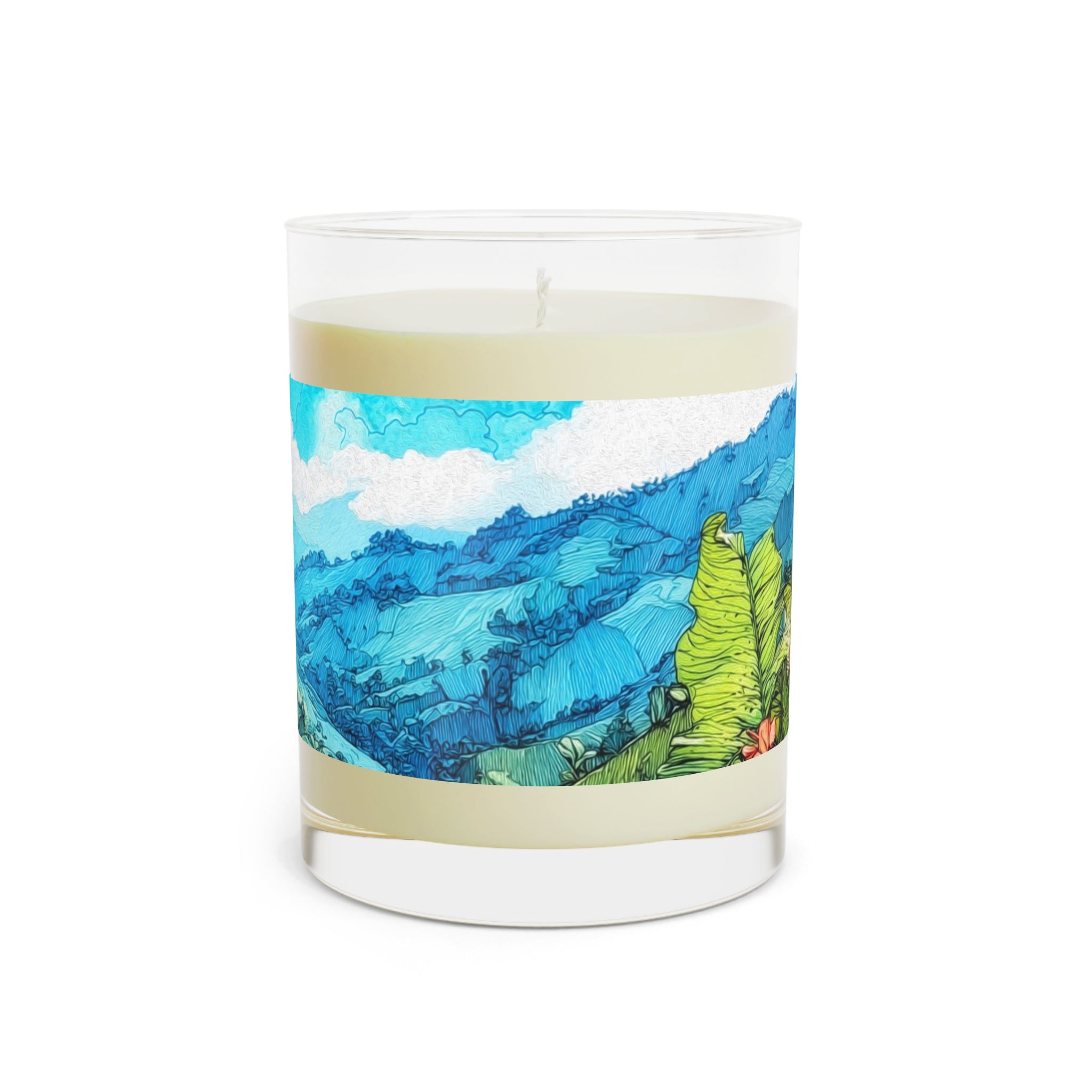 Mountain Breeze Scented Candle — 11oz Glass Candle with Fresh Alpine & Herbal Notes