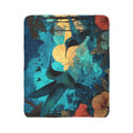 Dance of the Hummingbirds Moonlight Sherpa Blanket