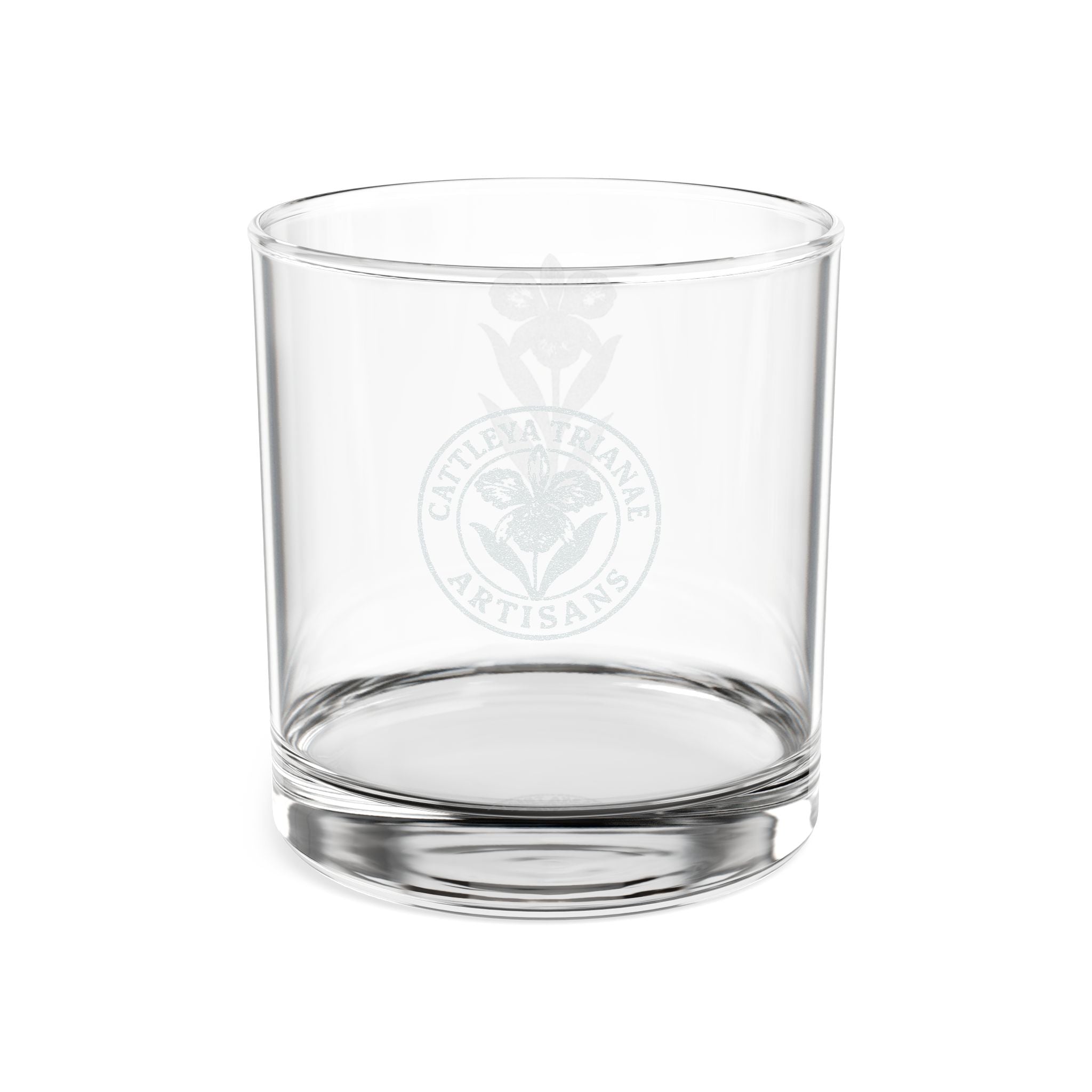Engraved Whiskey Glass — Classic Tropical-Inspired 10.5oz
