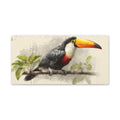 Toucan Canvas Wall Art — Tropical Bird Stretched Matte Print