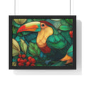 Tropical Toucan Framed Print — Vibrant Jungle Wall Art