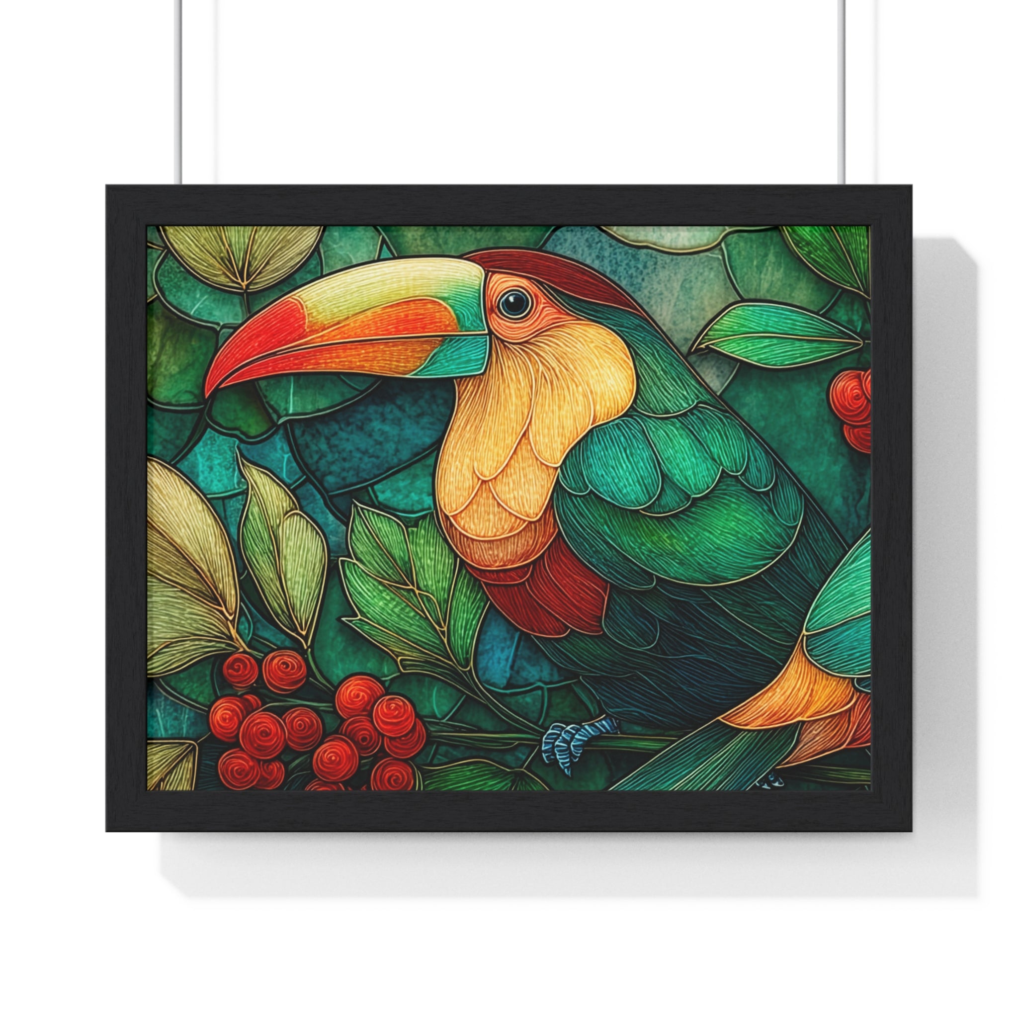 Tropical Toucan Framed Poster — Vibrant Jungle Wall Art
