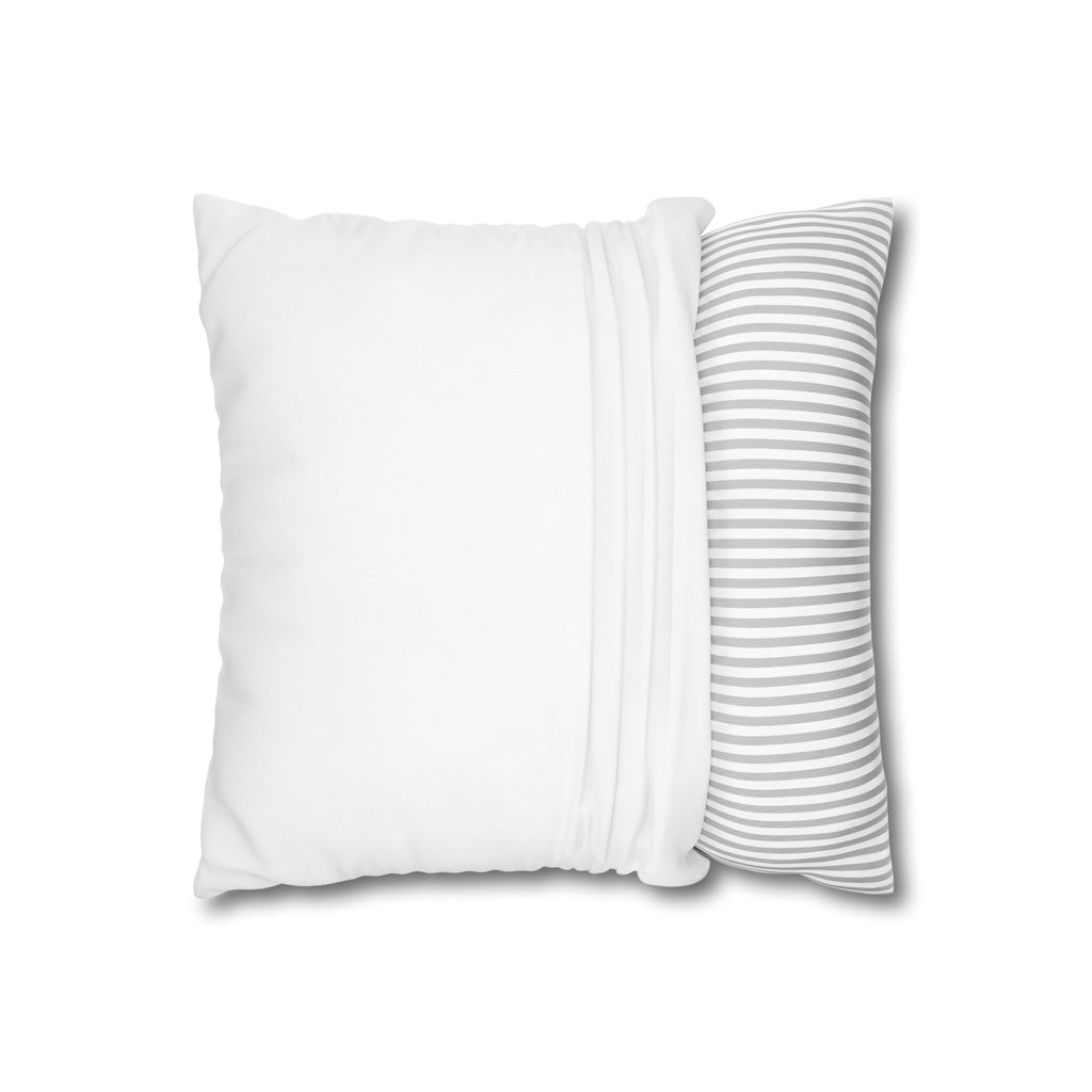 Hummingbird Floral Square Throw Pillowcase — Purple Orchid Accent