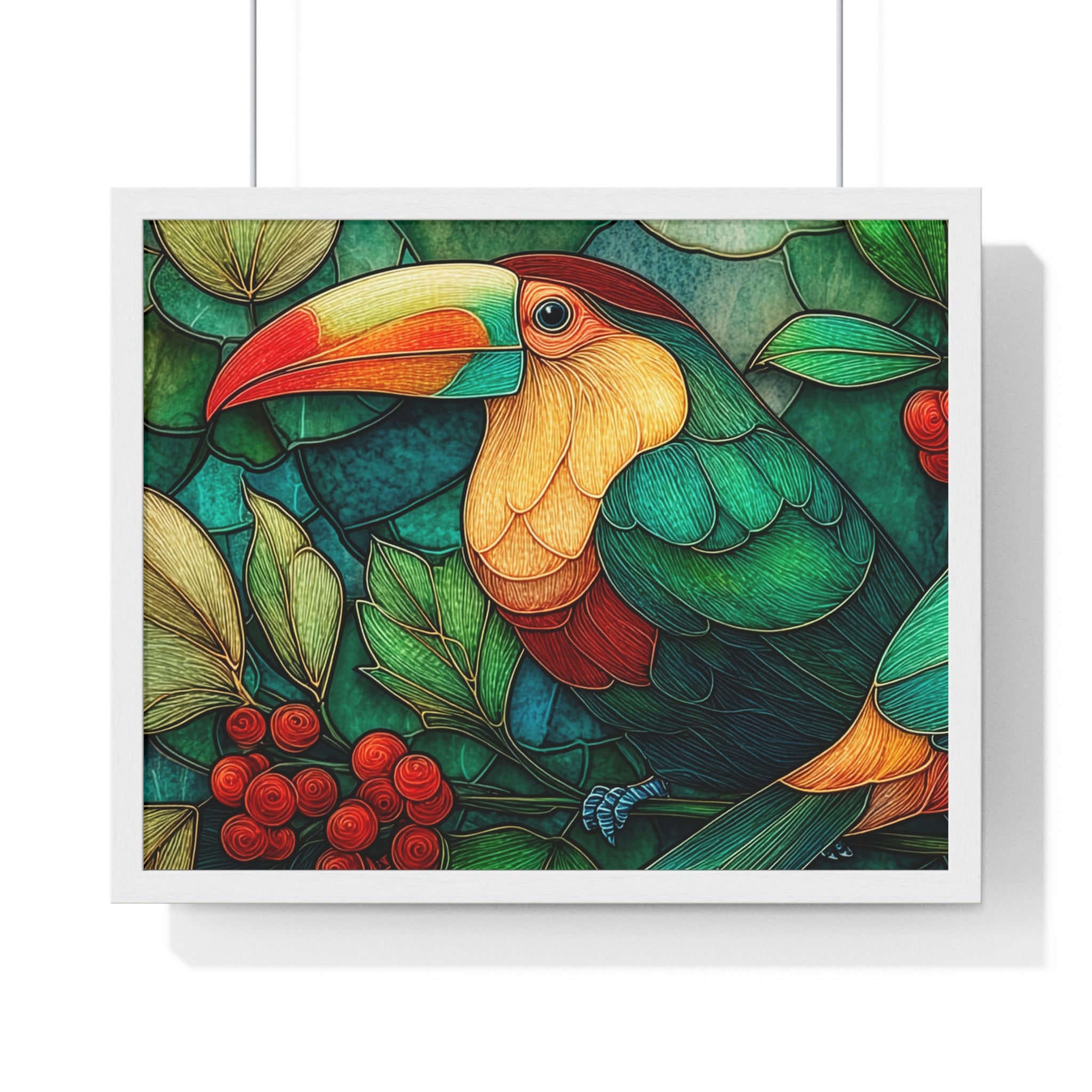 Tropical Toucan Framed Poster — Vibrant Jungle Wall Art