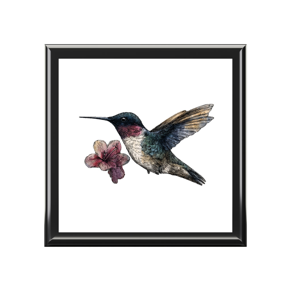 Hummingbird Jewelry Box — Simple Elegant Trinket Organizer