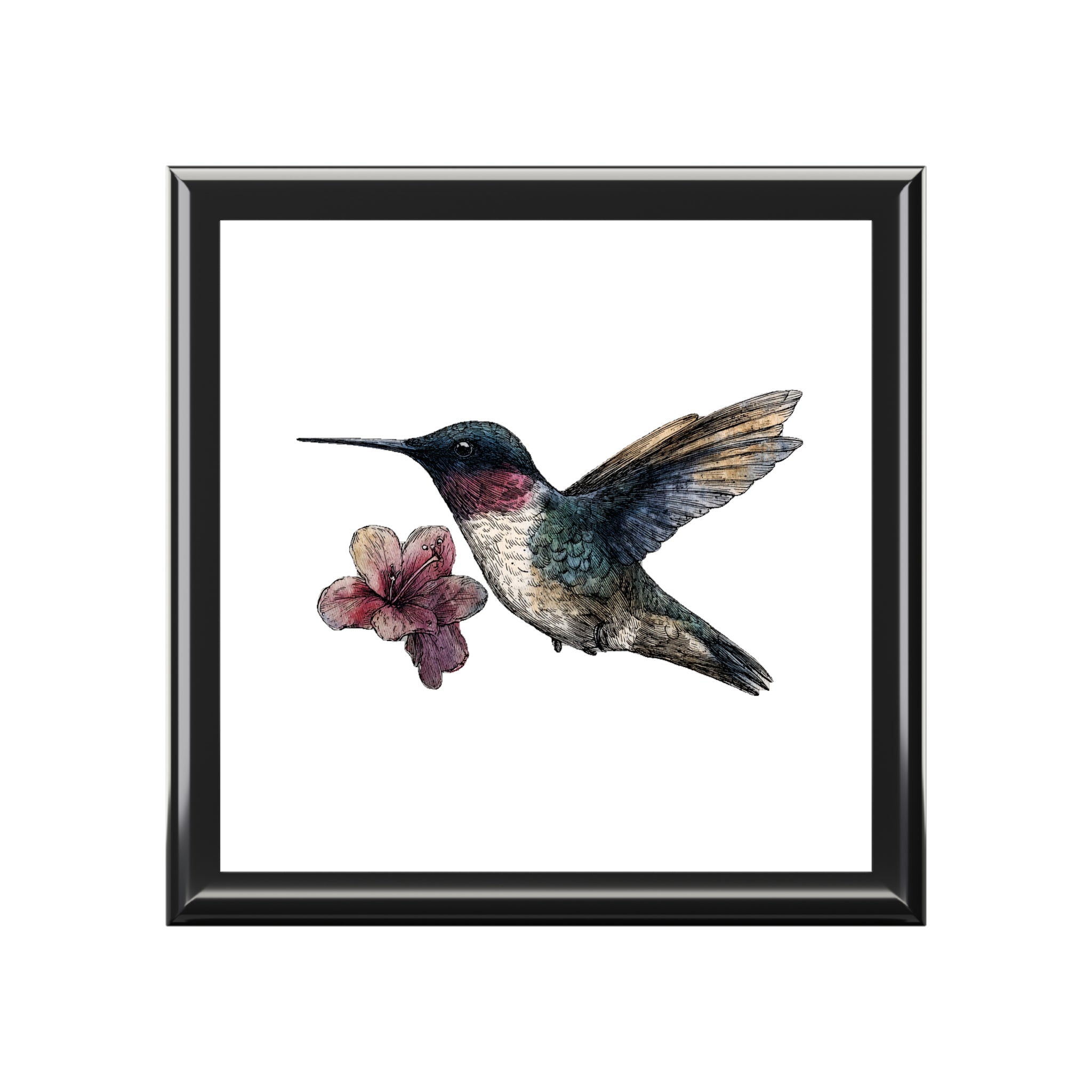 Hummingbird Jewelry Box — Simple Elegant Trinket Organizer