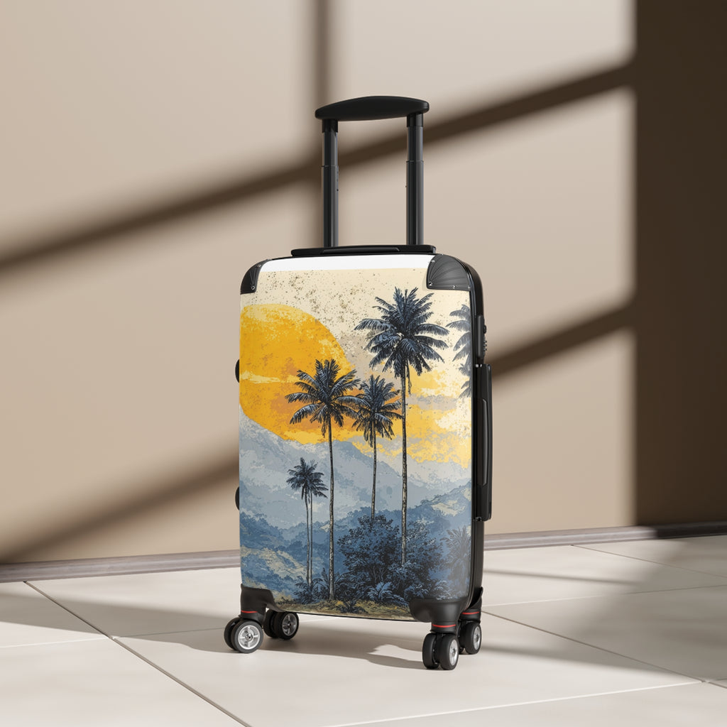 Travel Suitcase — Sunset Over Mountain Palms: 'Travel in Style'